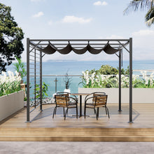 Load image into Gallery viewer, 10 x 9FT Outdoor Pergola with Canopy
