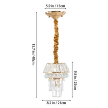 Load image into Gallery viewer, Elegant Crystal Pendant Light
