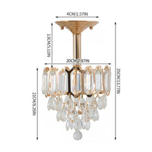Load image into Gallery viewer, Elegant Crystal Pendant Light
