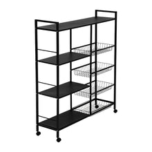 Load image into Gallery viewer, Kitchen Microwave Oven Vegetable Storage Cart
