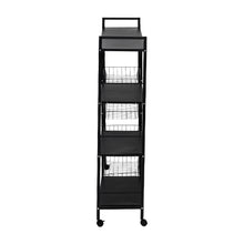Load image into Gallery viewer, Kitchen Microwave Oven Vegetable Storage Cart
