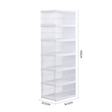 Load image into Gallery viewer, 6-Tier Transparent Foldable Shoe Storage Box
