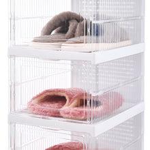Load image into Gallery viewer, 6-Tier Transparent Foldable Shoe Storage Box
