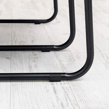 Load image into Gallery viewer, Freestanding Garment Rack in Black Metal with 1 Hanging Rod and 4 Shelves
