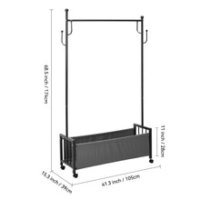 Load image into Gallery viewer, Clothes Rack with Bottom Basket
