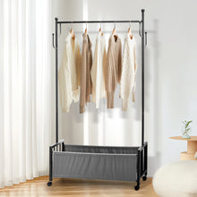Load image into Gallery viewer, Clothes Rack with Bottom Basket
