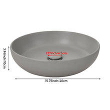 Load image into Gallery viewer, Round Ceramic Countertop Washbasin Vessel Sink
