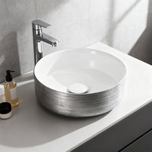 Load image into Gallery viewer, Round Ceramic Countertop Washbasin Vessel Sink
