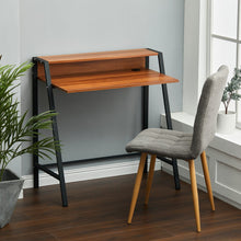 Load image into Gallery viewer, Modern Office Table Compact Wooden Computer Desk Laptop Burlywood Living and Home 
