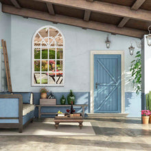 Load image into Gallery viewer, Arch Outdoor Garden Windowpane Mirror Farmhouse Style Wall Decor Garden Mirrors Living and Home 
