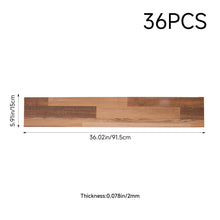 Load image into Gallery viewer, 36pc Self-adhesive Wood Grain PVC Floor Tiles
