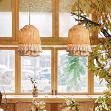 Load image into Gallery viewer, Lightsin Rustic Elegance Tassel and Hemp Rope Pendant Light Lightsin 
