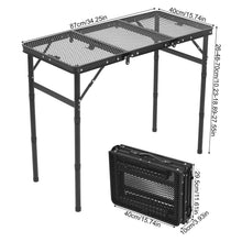 Load image into Gallery viewer, Portable Height Adjustable Camping Folding Table
