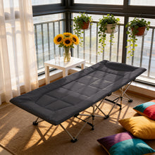 Load image into Gallery viewer, Portable Folding Camping Cot Camping bed with Headrest
