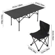 Load image into Gallery viewer, Portable Folding Camping Table with 4 Chairs

