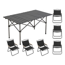 Load image into Gallery viewer, Portable Folding Camping Table with 6 Chairs
