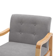 Load image into Gallery viewer, Wooden Armchair Upholstered Occasional Chair Lounge Chairs Living and Home 
