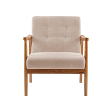 Load image into Gallery viewer, Wooden Armchair Upholstered Occasional Chair Lounge Chairs Living and Home 
