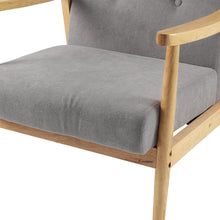 Load image into Gallery viewer, Wooden Armchair Upholstered Occasional Chair Lounge Chairs Living and Home 
