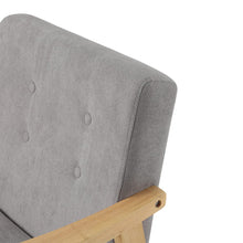 Load image into Gallery viewer, Wooden Armchair Upholstered Occasional Chair Lounge Chairs Living and Home 
