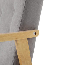 Load image into Gallery viewer, Wooden Armchair Upholstered Occasional Chair Lounge Chairs Living and Home 
