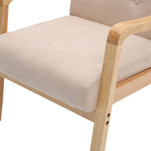 Load image into Gallery viewer, Wooden Armchair Upholstered Occasional Chair Lounge Chairs Living and Home 
