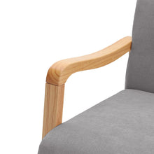 Load image into Gallery viewer, Wooden Armchair Upholstered Occasional Chair Lounge Chairs Living and Home 
