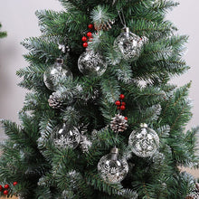 Load image into Gallery viewer, Set of 6 Clear Snowflakes Ball Christmas Glass LED Light Hanging Ornaments Living and Home 
