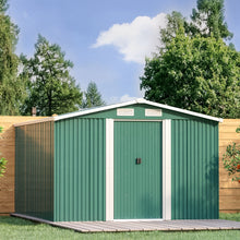 Load image into Gallery viewer, Garden Steel Shed with Gabled Roof Top Garden storage Living and Home 

