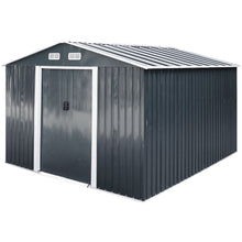Load image into Gallery viewer, Large Metal Garden Tool Storage Shed
