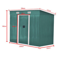 Load image into Gallery viewer, 4&#39; x 6&#39; ft / 4&#39; x 8&#39; ft Garden Shed with Skillion Roof Top Steel Garden Sheds Living and Home 
