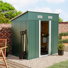 Load image into Gallery viewer, 4&#39; x 6&#39; ft / 4&#39; x 8&#39; ft Garden Shed with Skillion Roof Top Steel
