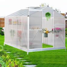 Load image into Gallery viewer, Aluminium Hobby Greenhouse with Base and Window Opening
