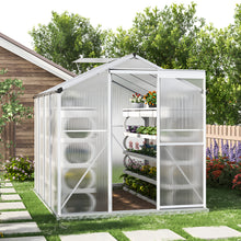 Load image into Gallery viewer, Aluminium Hobby Greenhouse with Base and Window Opening
