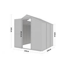 Load image into Gallery viewer, White Framed Garden Hobby Greenhouse with Vent Garden Storages &amp; Greenhouses Living and Home 
