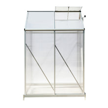 Load image into Gallery viewer, Aluminium Hobby Greenhouse with Base and Window Opening
