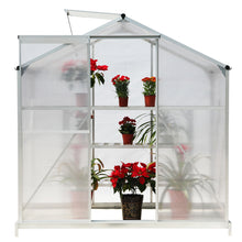 Load image into Gallery viewer, Aluminium Hobby Greenhouse with Base and Window Opening
