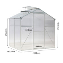 Load image into Gallery viewer, Aluminium Hobby Greenhouse with Window Opening
