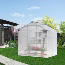Load image into Gallery viewer, Aluminium Hobby Greenhouse with Window Opening With Base/Without Base Greenhouses Living and Home 
