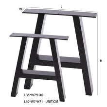 Load image into Gallery viewer, Set of 2 Heavy Duty Tube Metal Legs for Furniture
