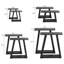 Load image into Gallery viewer, 2 Pcs Industrial Metallic Table Legs for Home DIY Living and Home 
