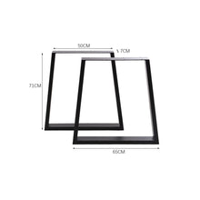 Load image into Gallery viewer, Industrial Set of 2 Table Legs DIY Steel Furniture Legs Living and Home 

