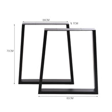 Load image into Gallery viewer, Industrial Set of 2 Table Legs DIY Steel Furniture Legs Living and Home 
