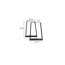 Load image into Gallery viewer, Industrial Set of 2 Table Legs DIY Steel Furniture Legs Living and Home 
