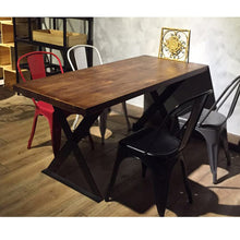 Load image into Gallery viewer, Industrial Heavy Duty X Shape Iron Table Legs Living and Home 
