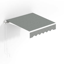 Load image into Gallery viewer, Retractable Patio Awning - Manual Shelter - Grey Awnings Living and Home 
