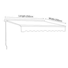 Load image into Gallery viewer, Outdoor Retractable Patio Awning for Window and Door
