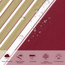 Load image into Gallery viewer, Retractable Patio Awning - Manual Shelter - Red &amp; White Awnings Living and Home 
