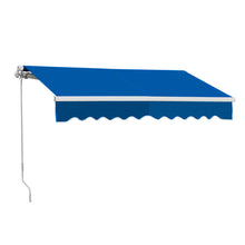 Load image into Gallery viewer, Retractable Patio Awning - Manual Shelter - Blue Patio Awnings Living and Home 
