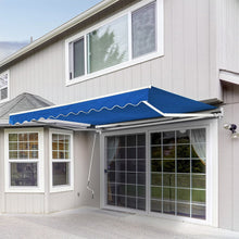 Load image into Gallery viewer, Retractable Patio Awning - Manual Shelter - Blue Patio Awnings Living and Home 
